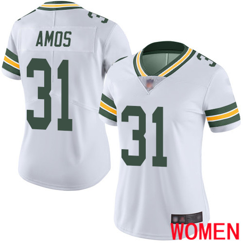 Green Bay Packers Limited White Women #31 Amos Adrian Road Jersey Nike NFL Vapor Untouchable->women nfl jersey->Women Jersey